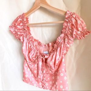 Luna Top Pink Floral